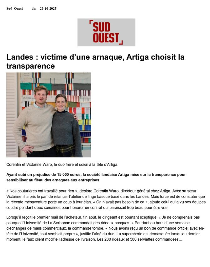 Couverture Sud Ouest